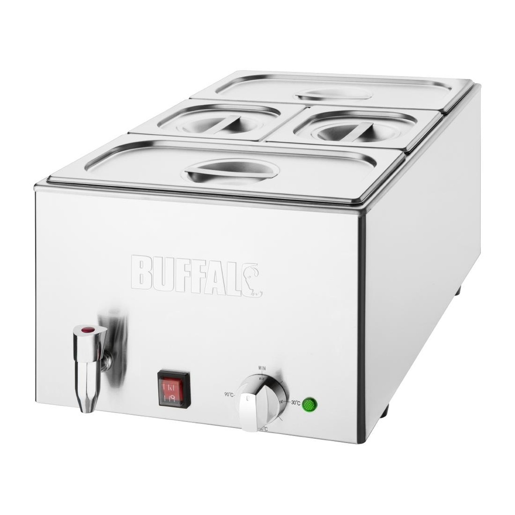 Bain-marie avec robinet et bacs Buffalo