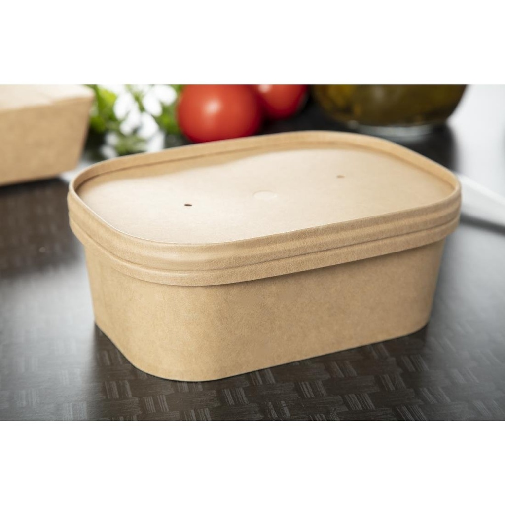 Barquettes alimentaires micro-ondables recyclables Colpac Stagione 750ml (lot de 300)