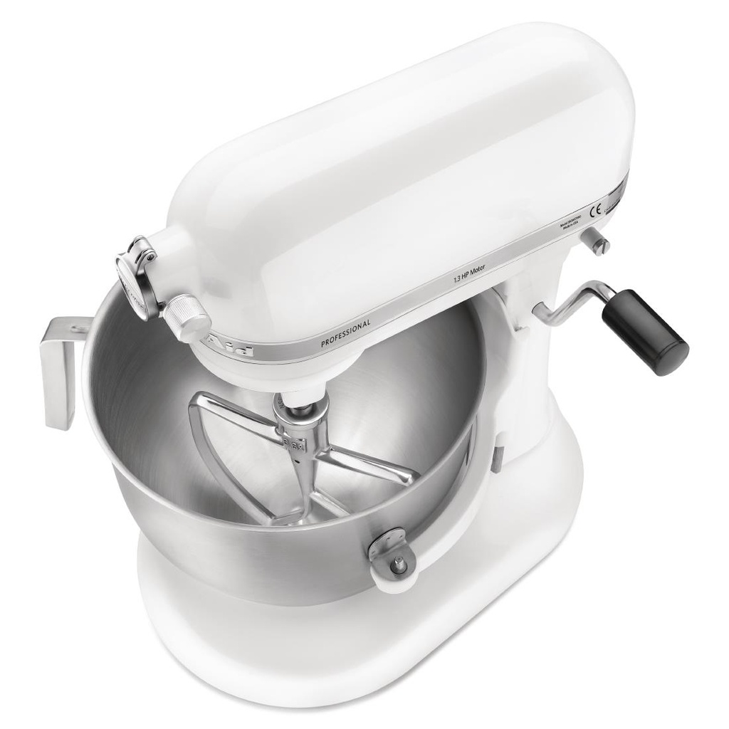 Batteur professionnel Kitchenaid 6,9L blanc 5KSM7990XEWH