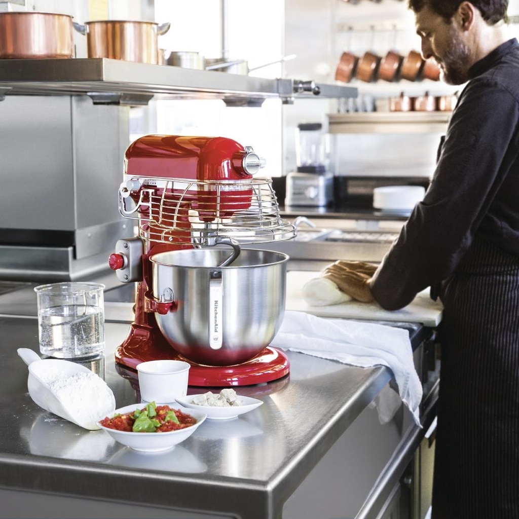 Batteur professionnel Kitchenaid 6,9L rouge 5KSM7990XEER