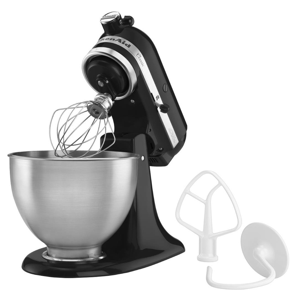 Batteur tête inclinable Classic KitchenAid 4,3L noir 5K45SSEOB