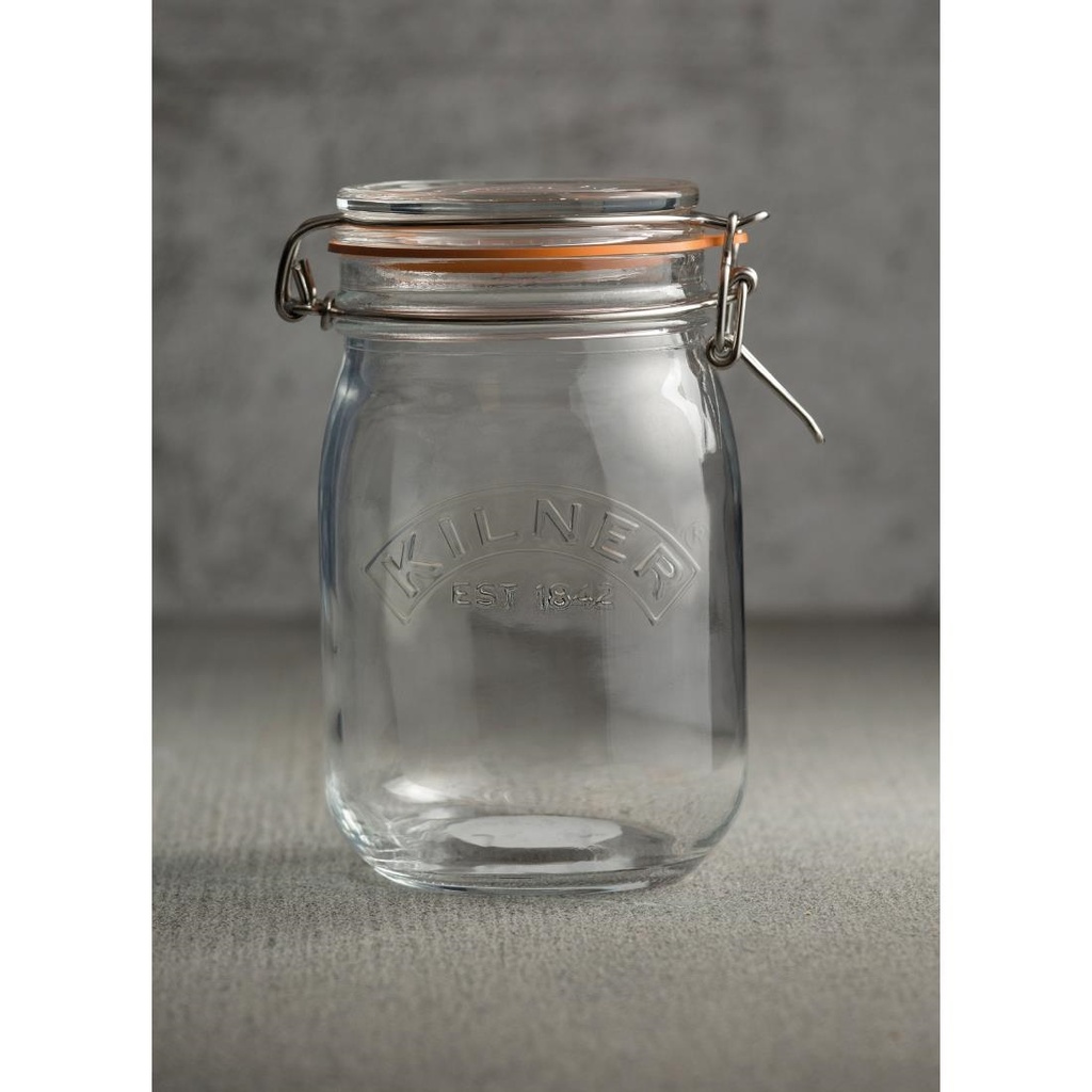 Bocal à conserves avec clip Kilner 1L