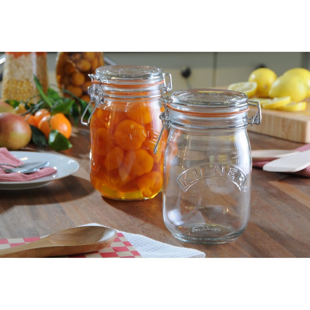 Bocal à conserves avec clip Kilner 1L