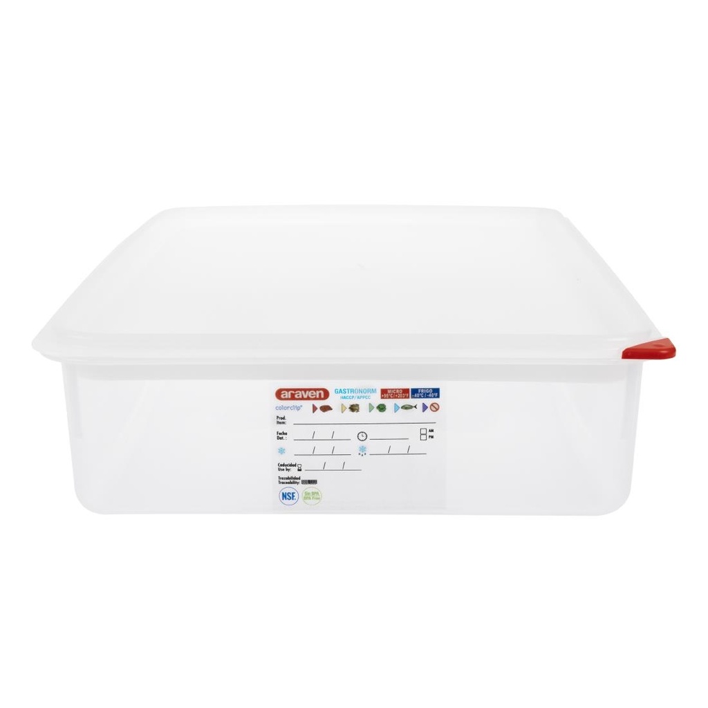 Boîte alimentaire GN1/1  Araven 13,7L (Lot de 4)