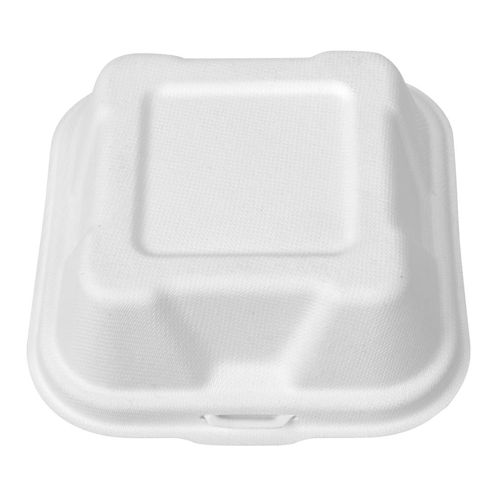 Boîtes à hamburger compostables en bagasse Vegware 152mm ( lot de 500)