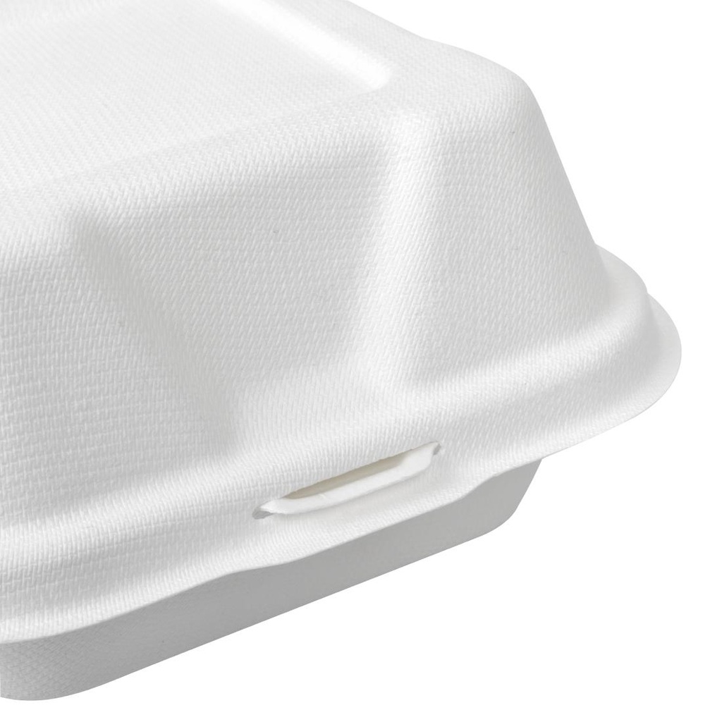 Boîtes à hamburger compostables en bagasse Vegware 152mm ( lot de 500)