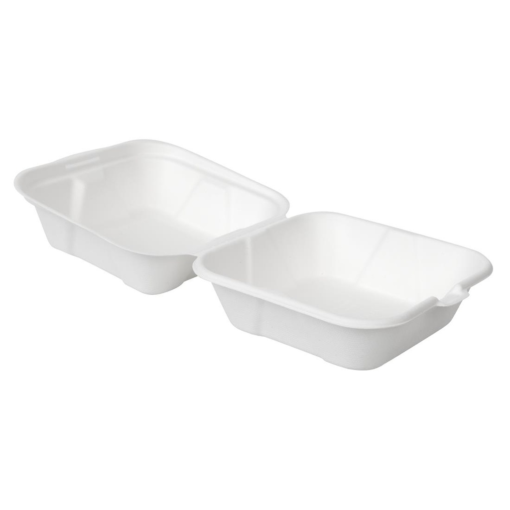 Boîtes à hamburger compostables en bagasse Vegware 152mm ( lot de 500)