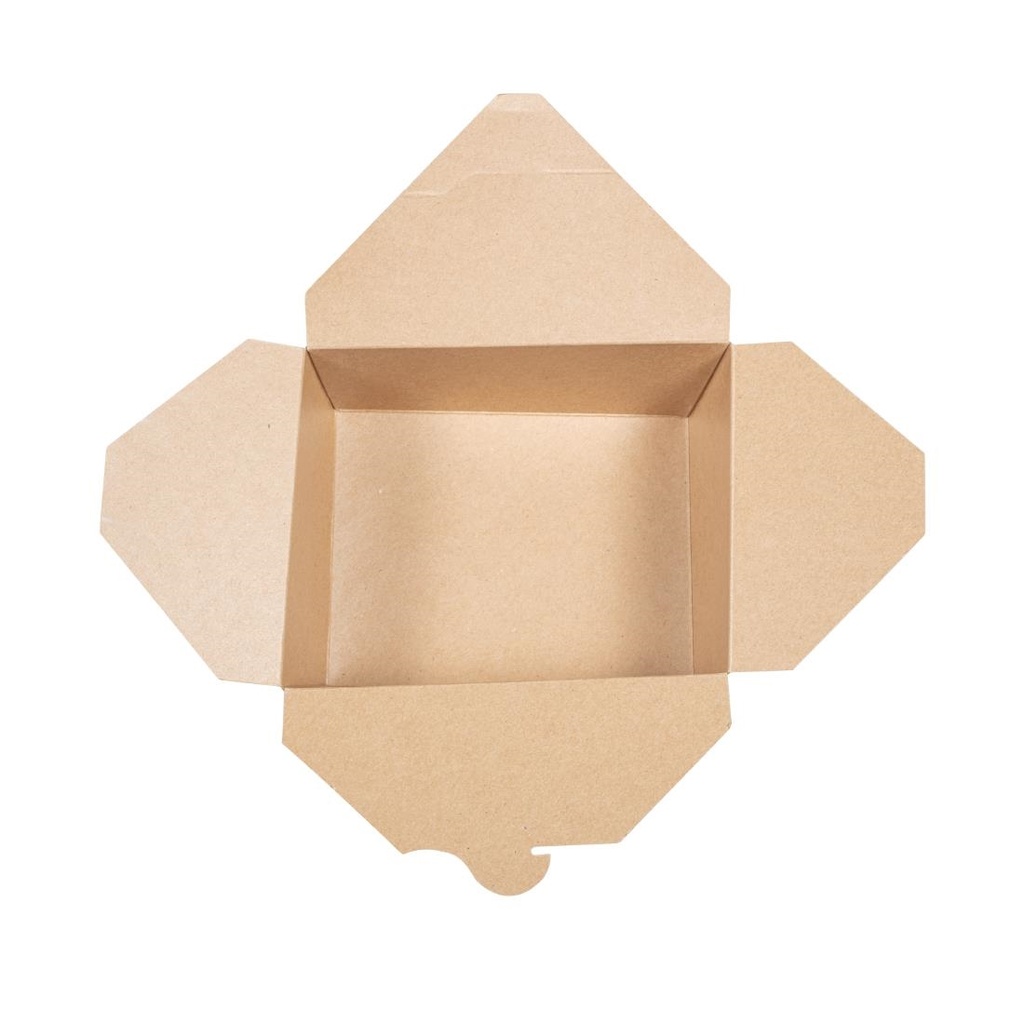 Boîtes alimentaires en carton compostable Vegware N°3 1800ml (lot de 180)