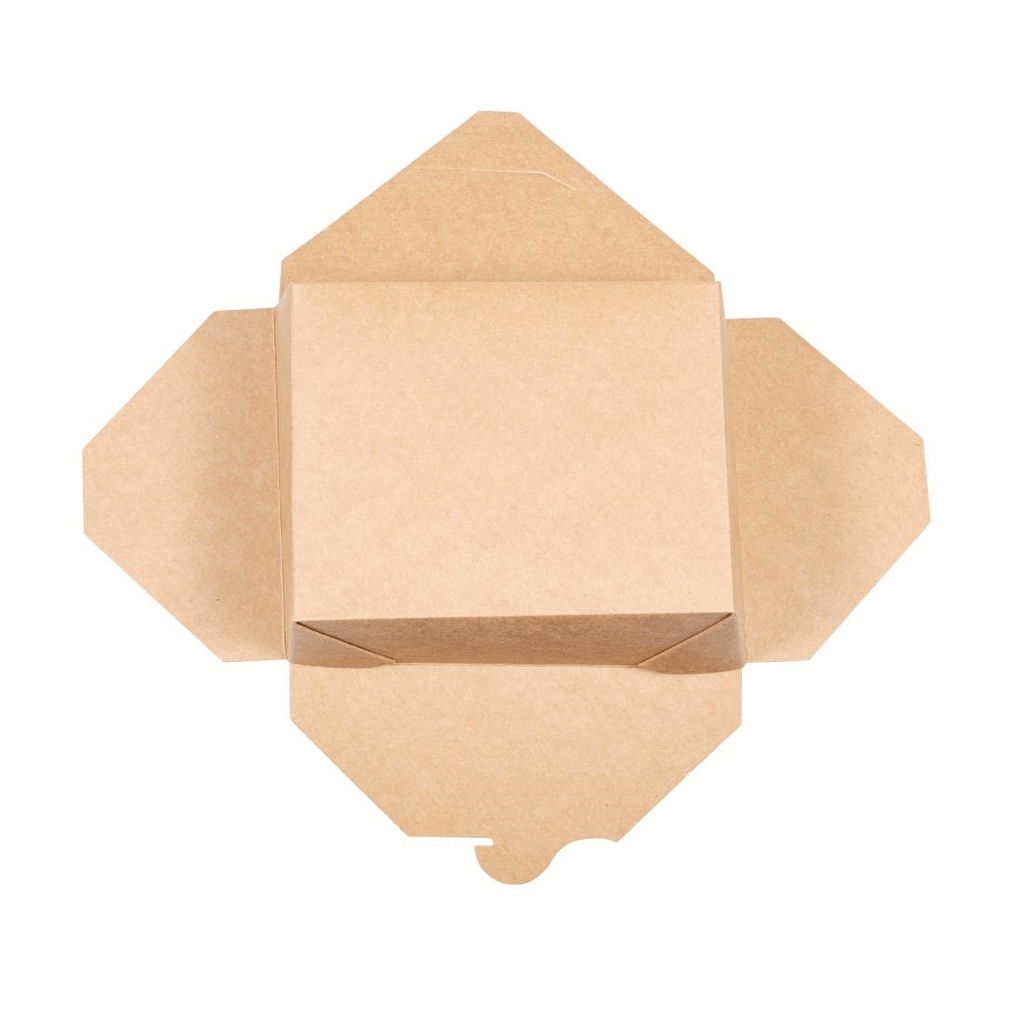 Boîtes alimentaires en carton compostable Vegware N°3 1800ml (lot de 180)