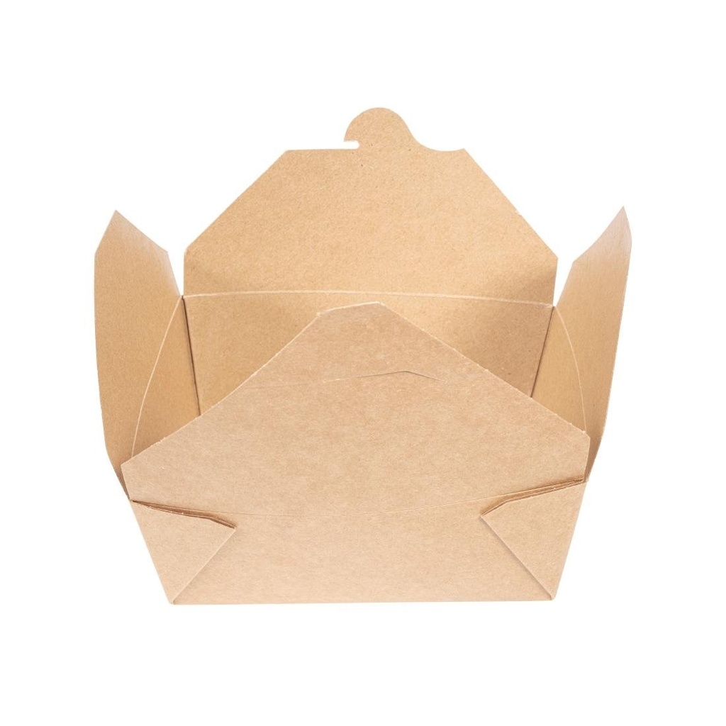 Boîtes repas en carton compostable Vegware N°8 1300ml (lot de 300)