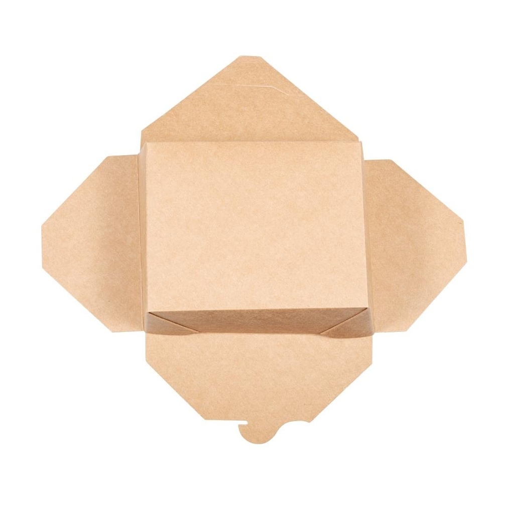 Boîtes repas en carton compostable Vegware N°8 1300ml (lot de 300)