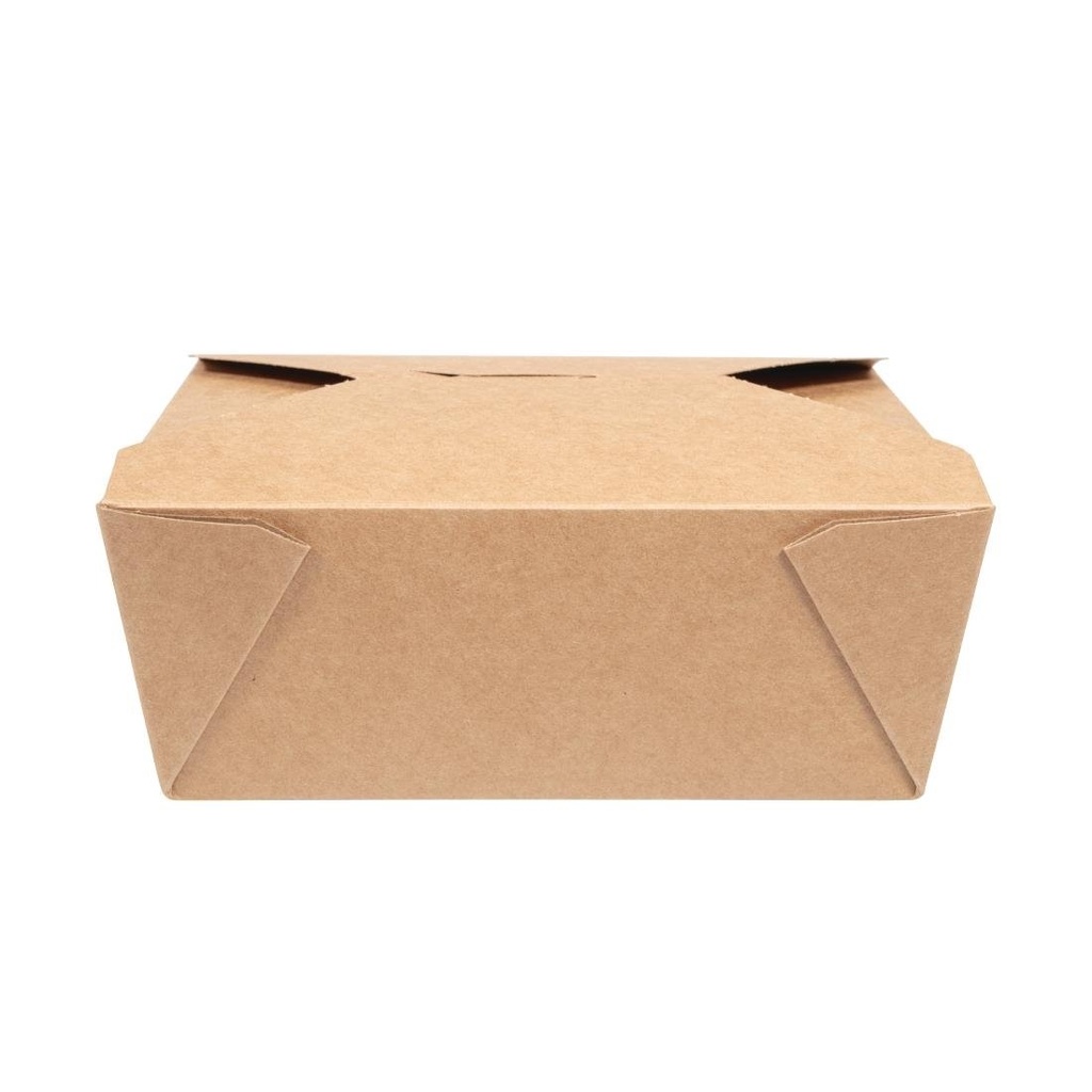 Boîtes repas en carton compostable Vegware N°8 1300ml (lot de 300)