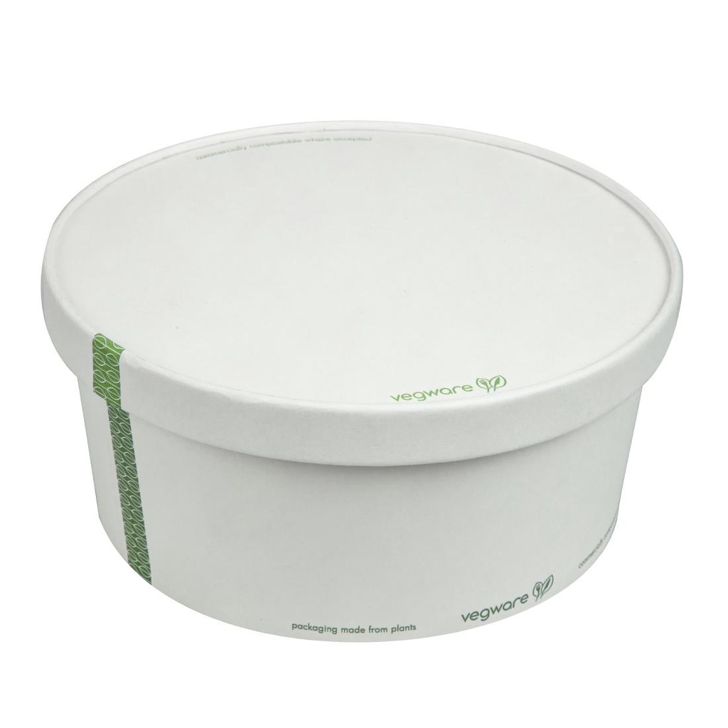 Bols alimentaires en carton doublé PLA série 185 Vegware 1,42L (lot de 300)