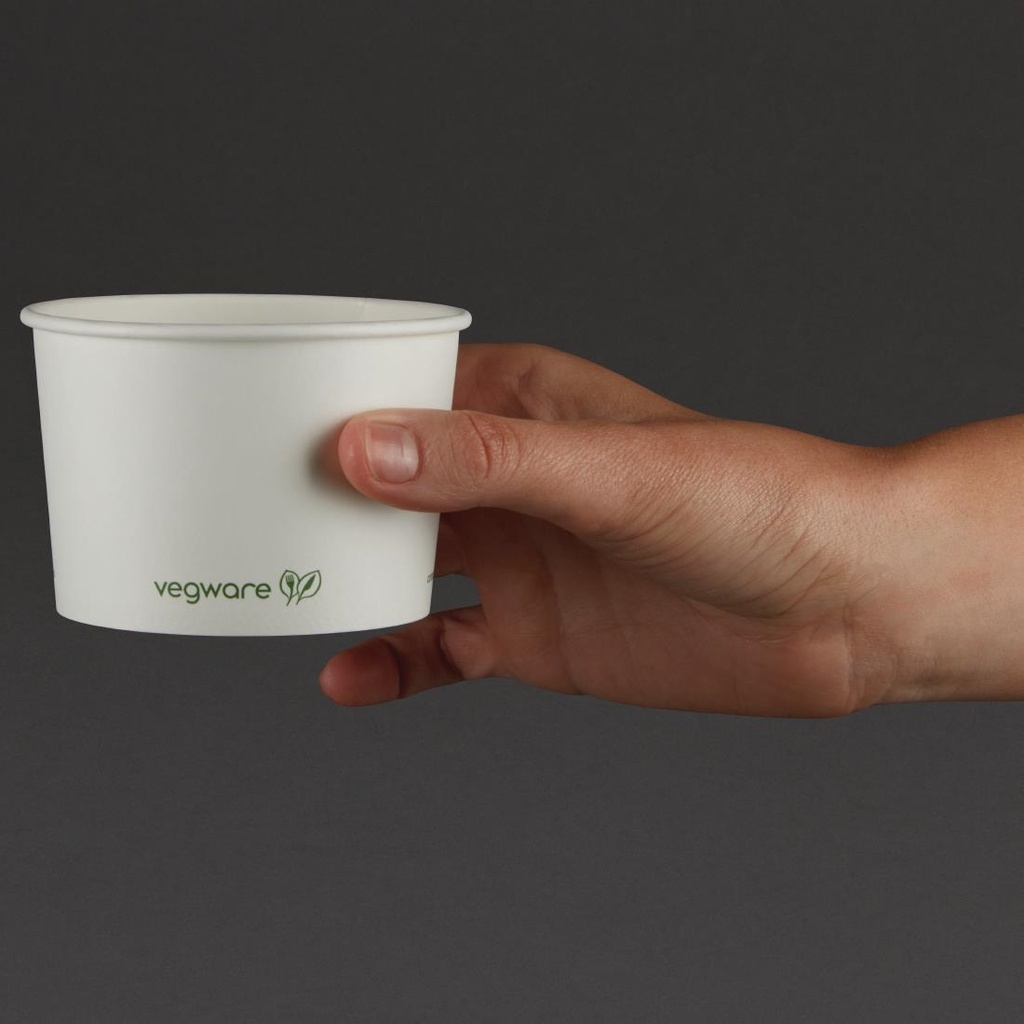 Bols à soupe / glace compostables Vegware 230ml (lot de 1000)