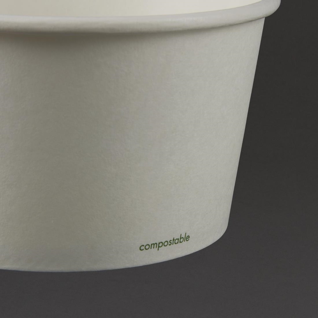 Bols à soupe / glace compostables Vegware 350ml (Lot de 500)