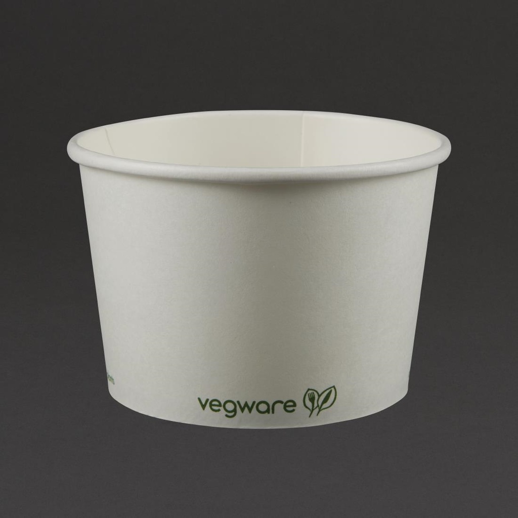 Bols à soupe / glace compostables Vegware 455ml (Lot de 500)