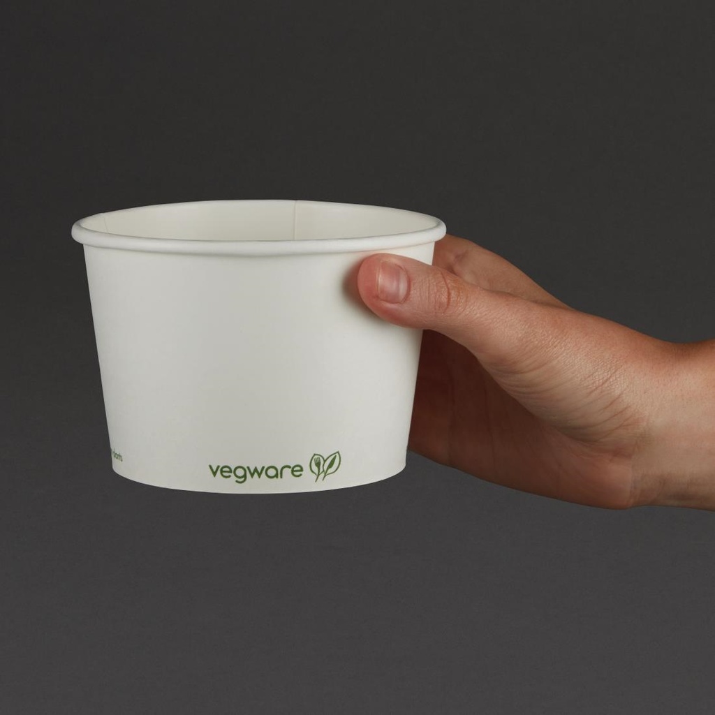 Bols à soupe / glace compostables Vegware 455ml (Lot de 500)