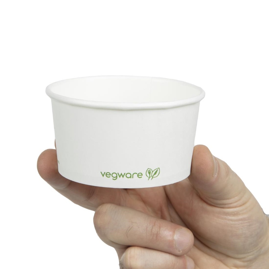 Bols à soupe ou glace compostables Vegware 170ml (lot de 1000)