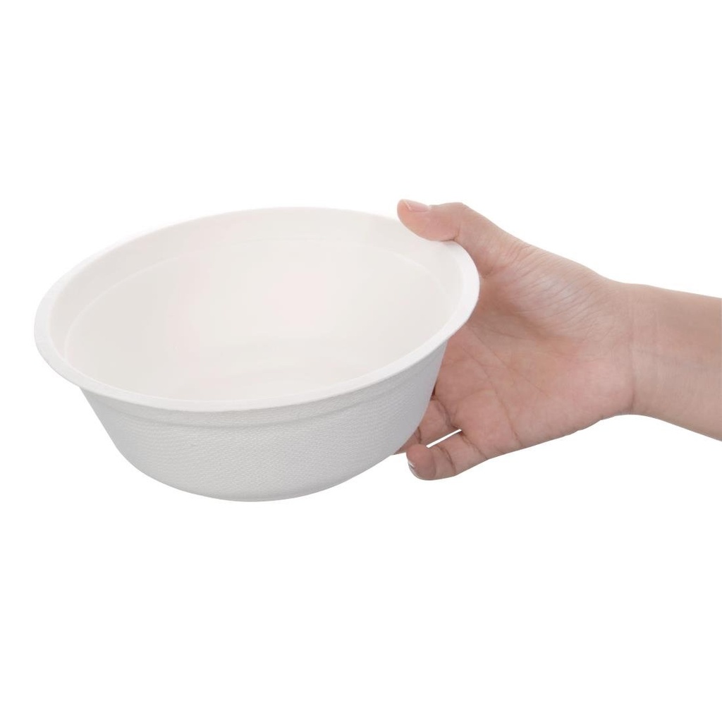 Bols ronds compostables en bagasse Fiesta Compostable 950ml (lot de 50)