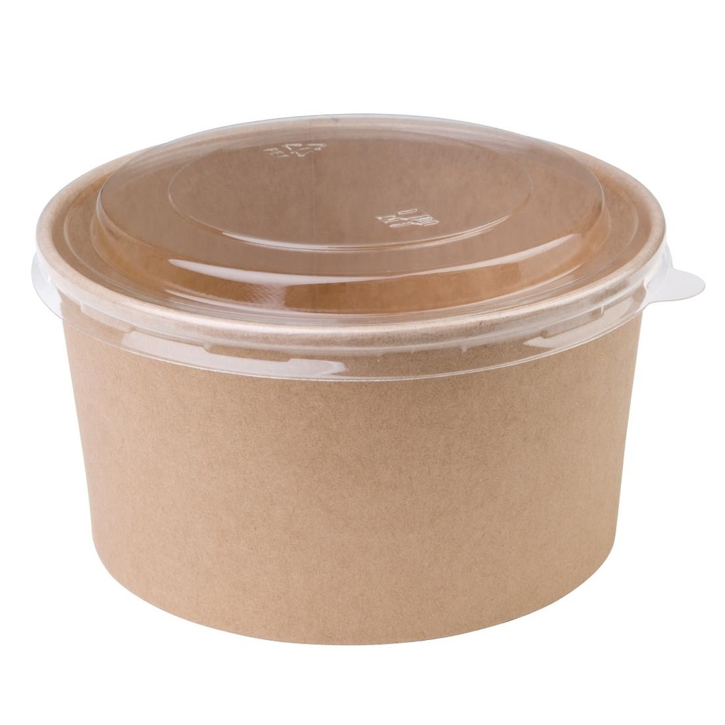 Bols salade kraft ronds Fiesta Compostable 1 L (Lot de 300)