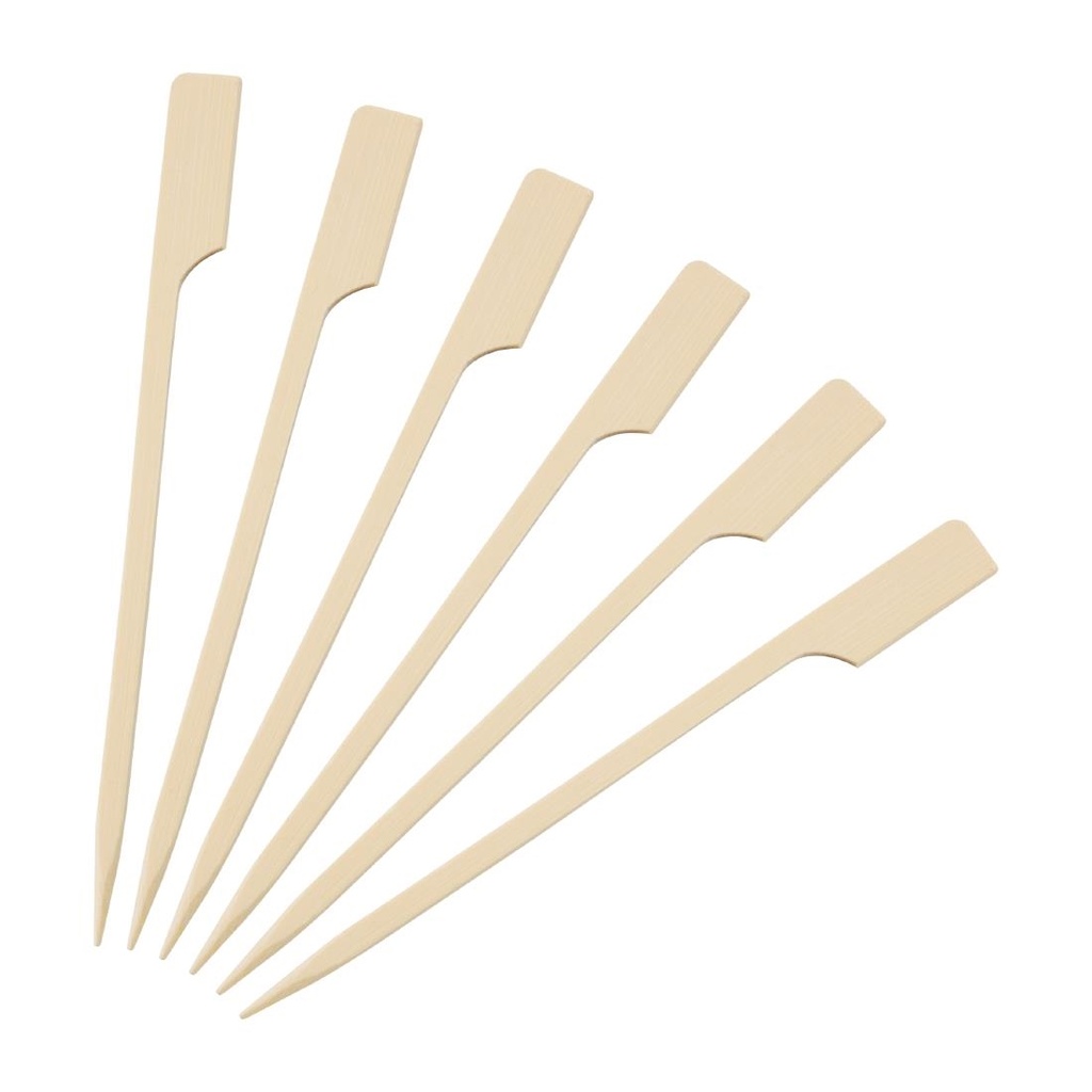 Brochettes biodégradables en bambou Fiesta Compostable 120mm (Lot de 100)