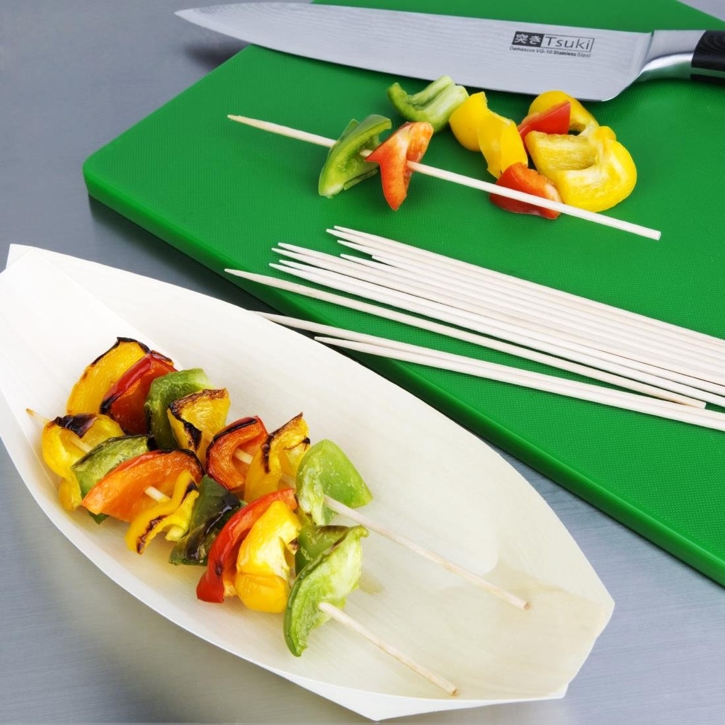 Brochettes en bois biodégradables Fiesta Compostable 180mm (Lot de 200)