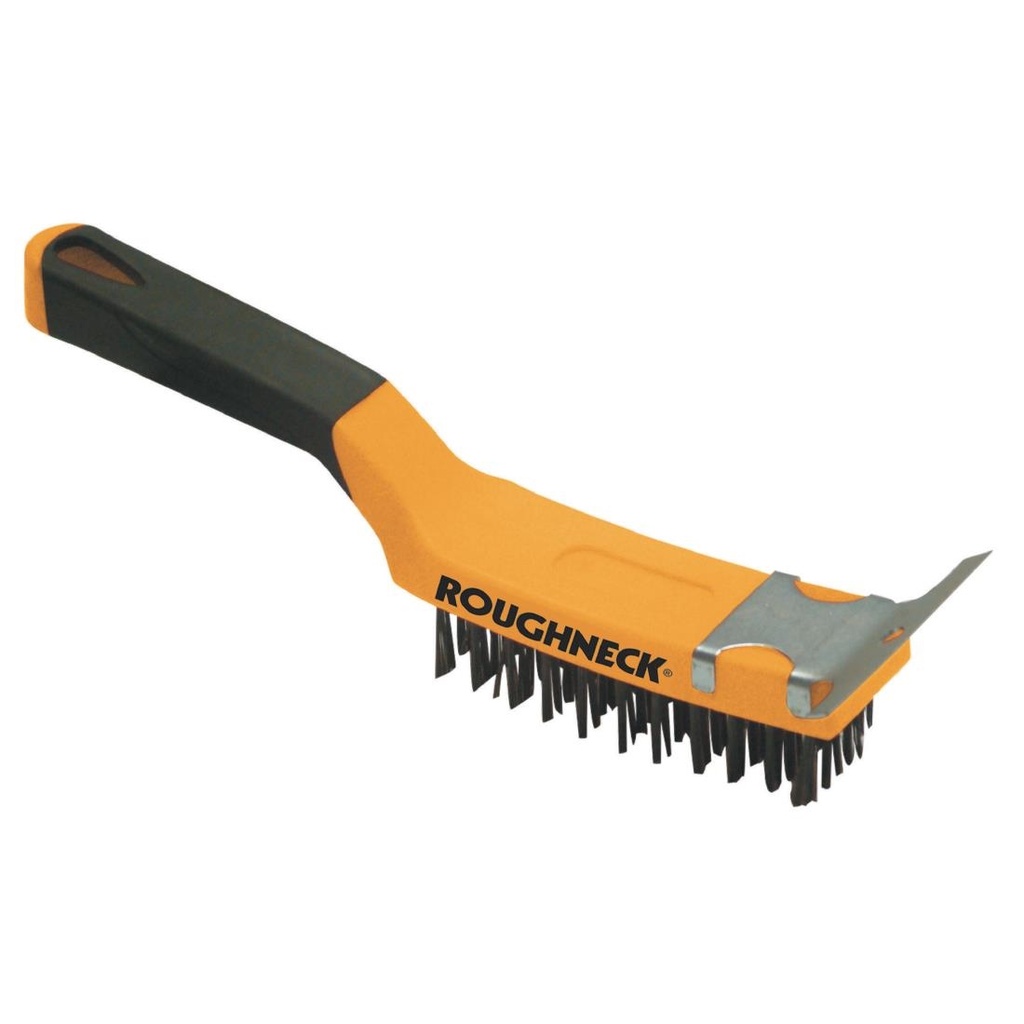 Brosse pour grill avec racloir