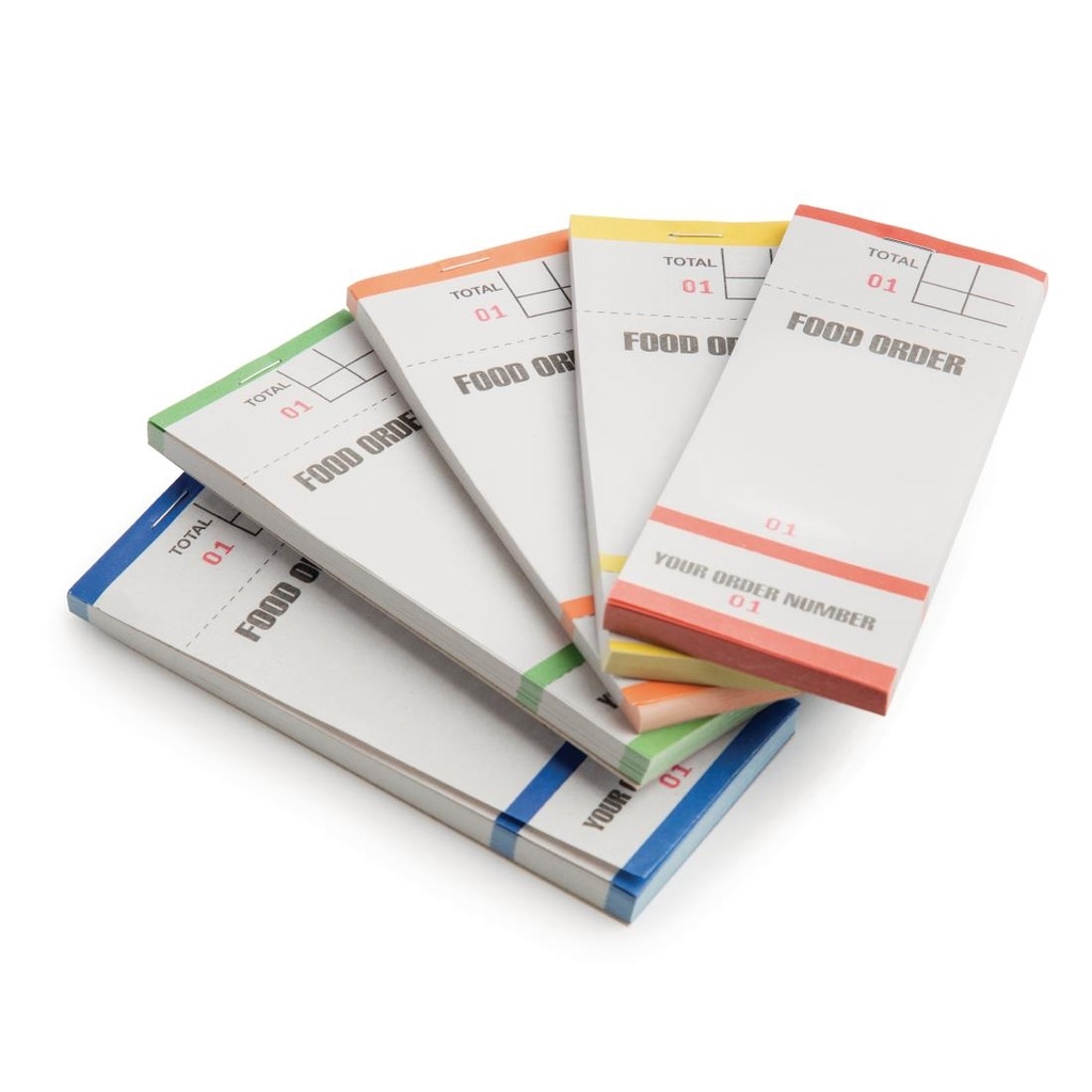 Carnets de commande feuilles simples avec numéros détachables (lot de 50)