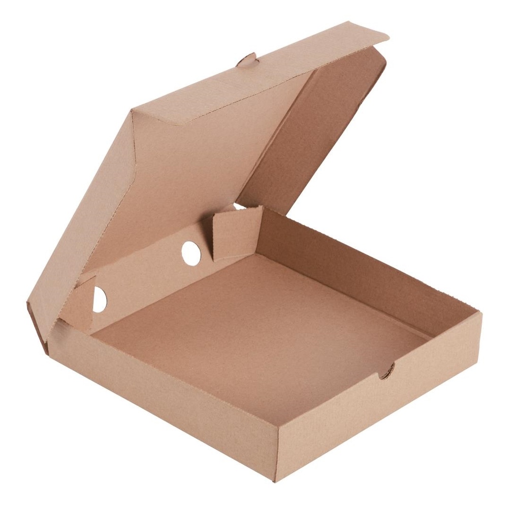 Cartons à pizza kraft Fiesta Compostable 23cm (Lot de 100)