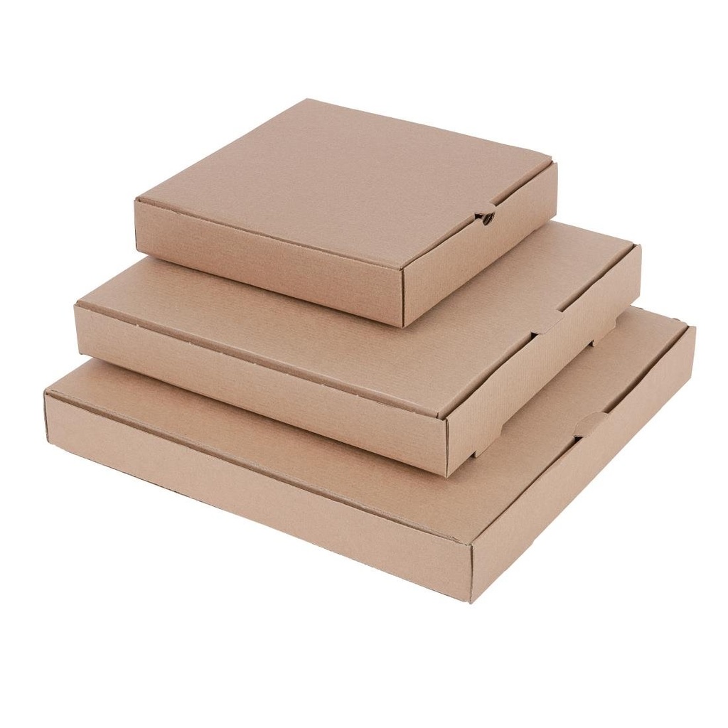 Cartons à pizza kraft Fiesta Compostable 23cm (Lot de 100)