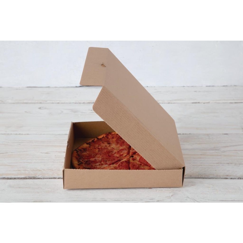 Cartons à pizza kraft Fiesta Compostable 23cm (Lot de 100)