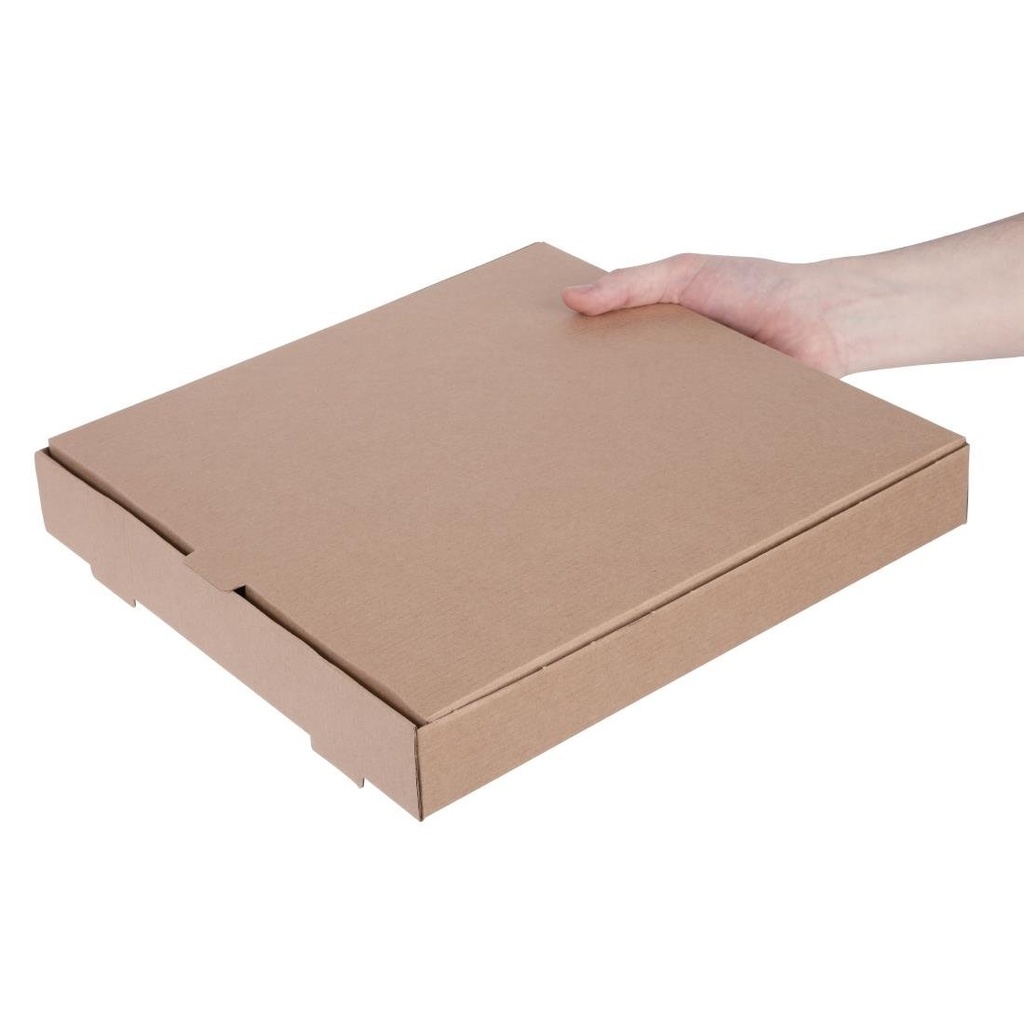 Cartons à pizza kraft Fiesta Compostable 30cm (Lot de 100)