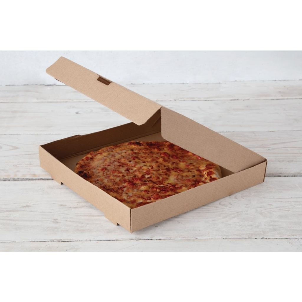 Cartons à pizza kraft Fiesta Compostable 30cm (Lot de 100)