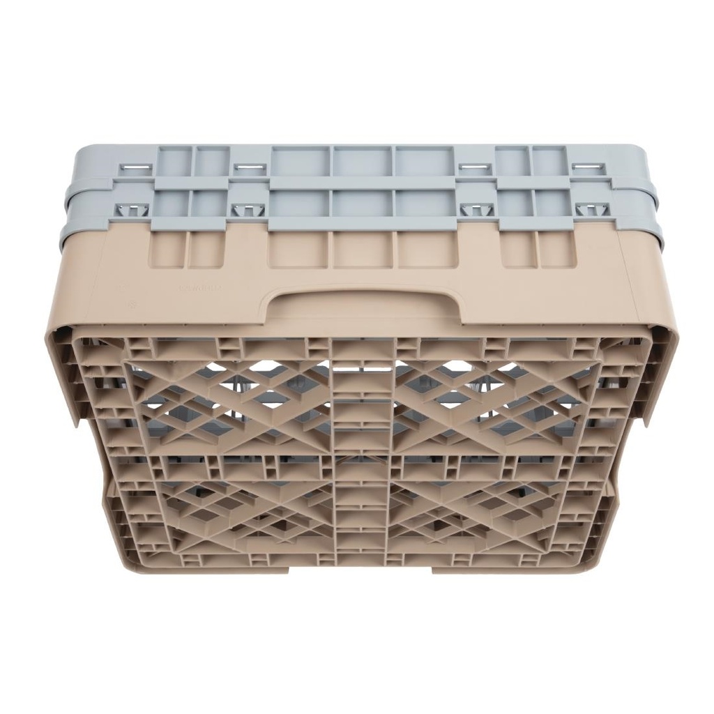 Casier à verres 16 compartiments Camrack Cambro beige hauteur max 133mm