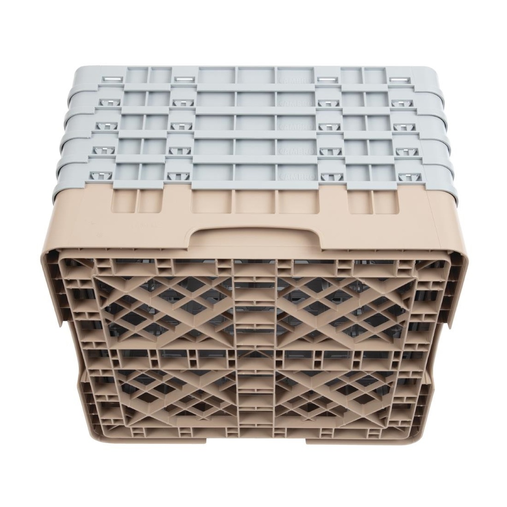 Casier à verres 25 compartiments Camrack Cambro beige hauteur max 257mm