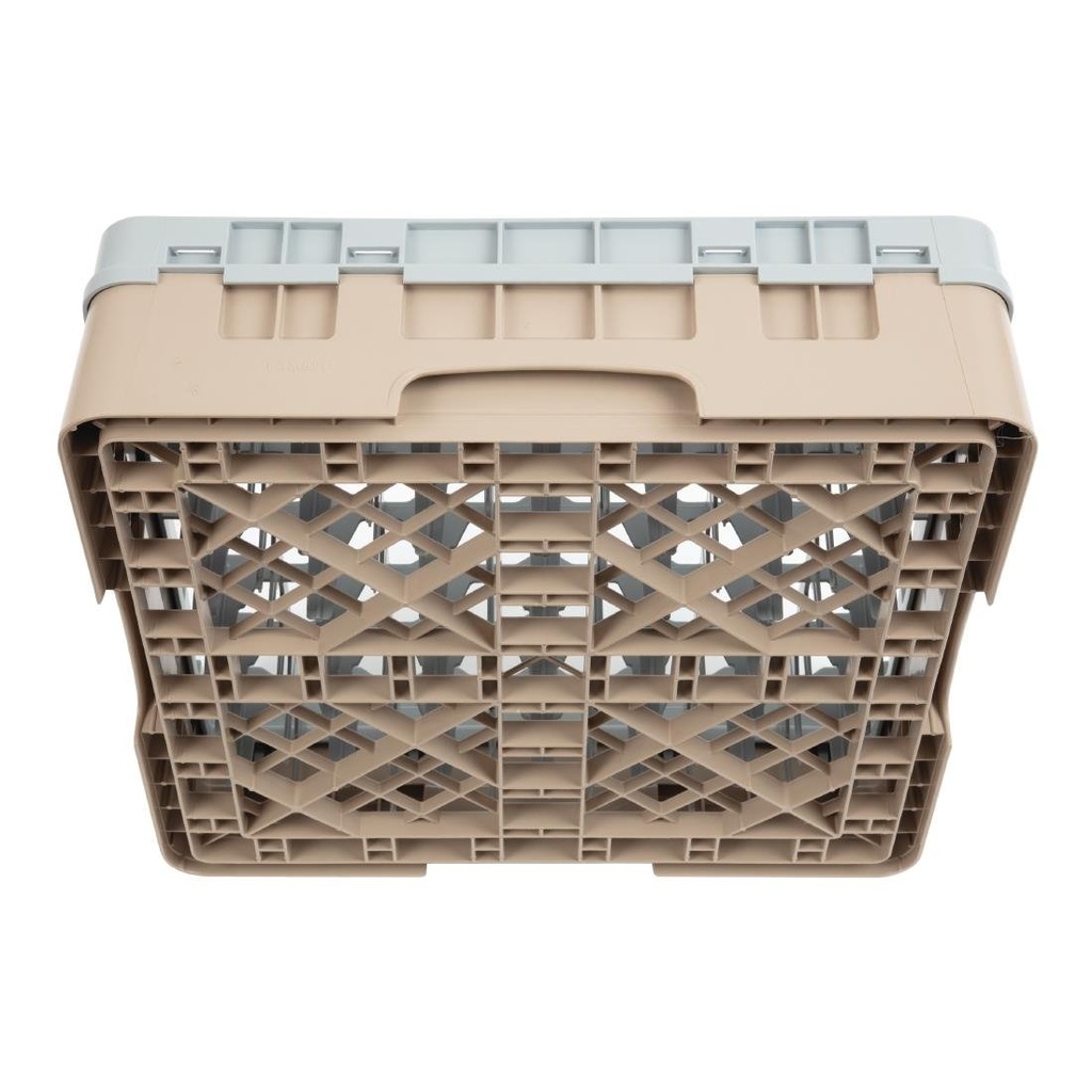 Casier à verres 49 compartiments Camrack Cambro beige hauteur max 92mm