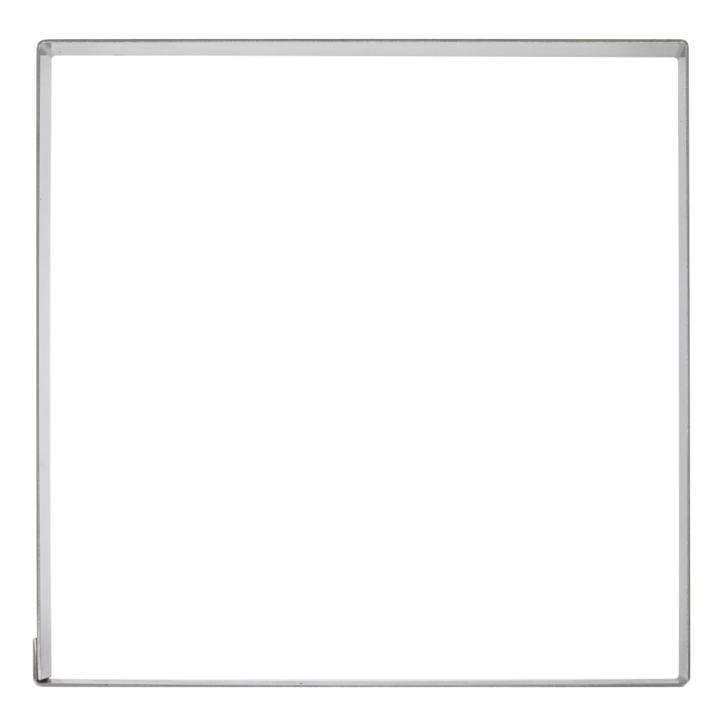 Cercle à tarte carré inox De Buyer 200 x 20mm