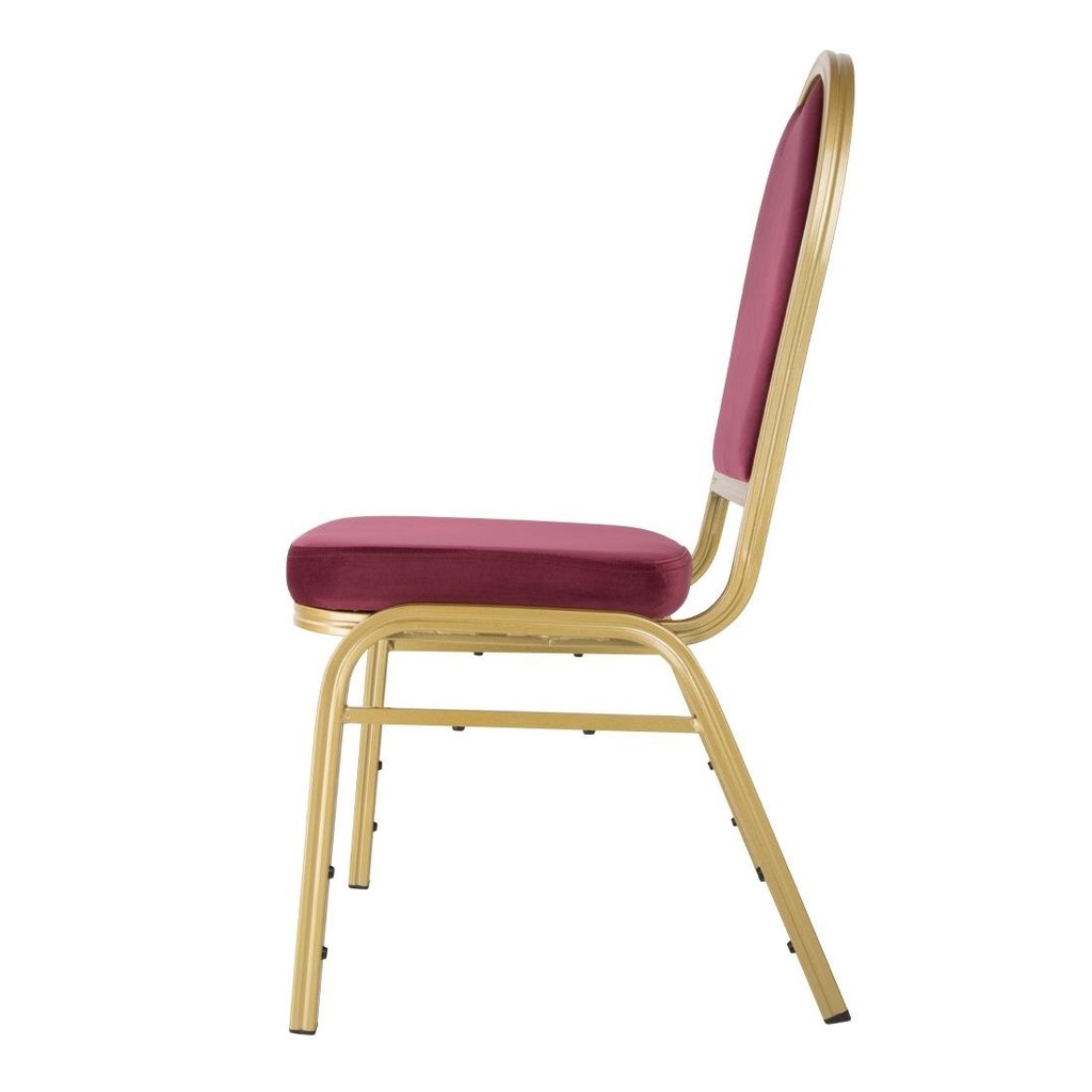 Chaises de banquet bordeaux Bolero Regal (lot de 4)