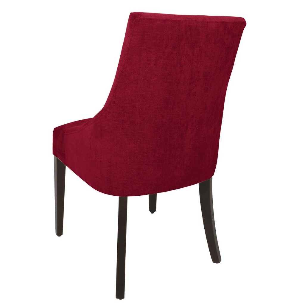 Chaises de restauration Bolero Finesse rouge foncé (lot de 2)