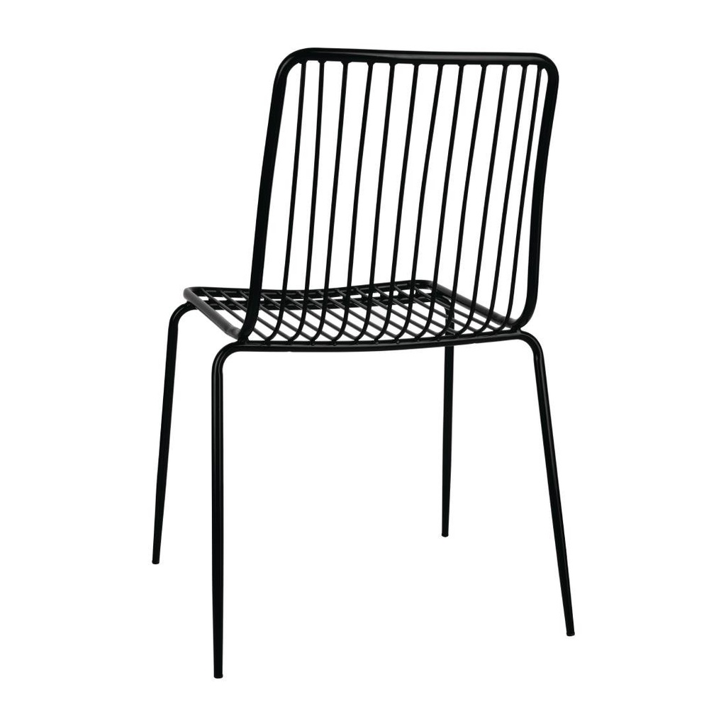 Chaises en fils d'acier Bolero (lot de 4)