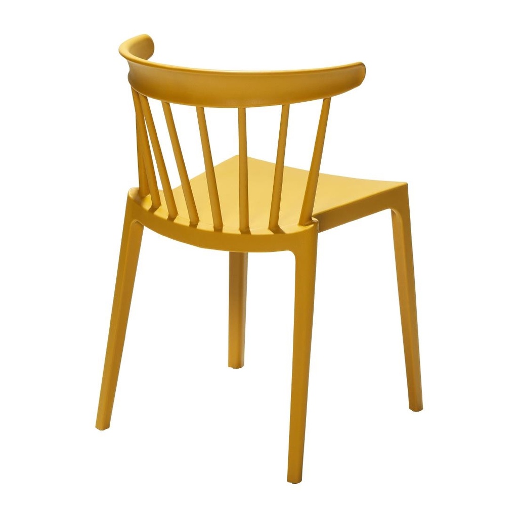 Chaises en polypropylène Windson jaune foncé (lot de 4)