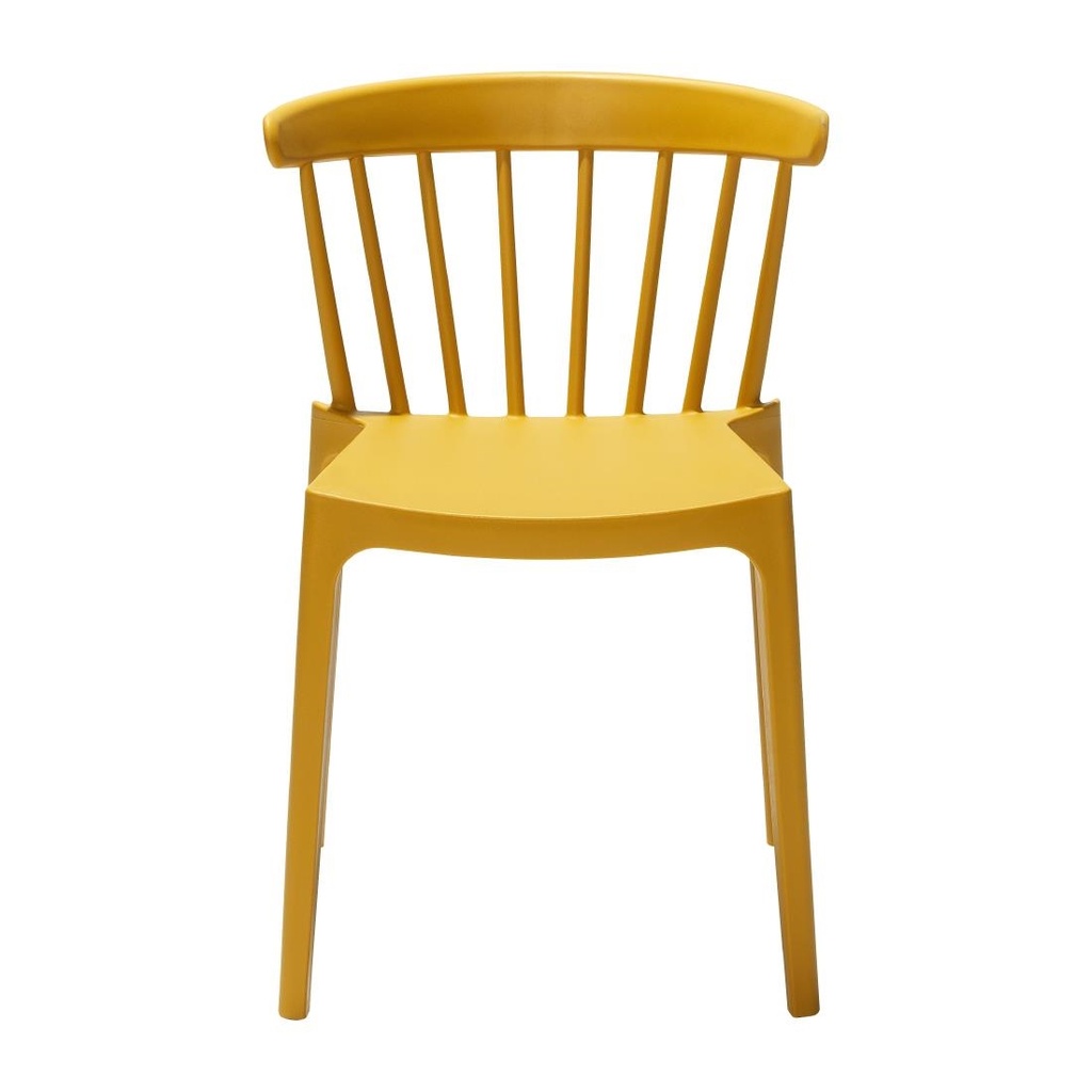 Chaises en polypropylène Windson jaune foncé (lot de 4)