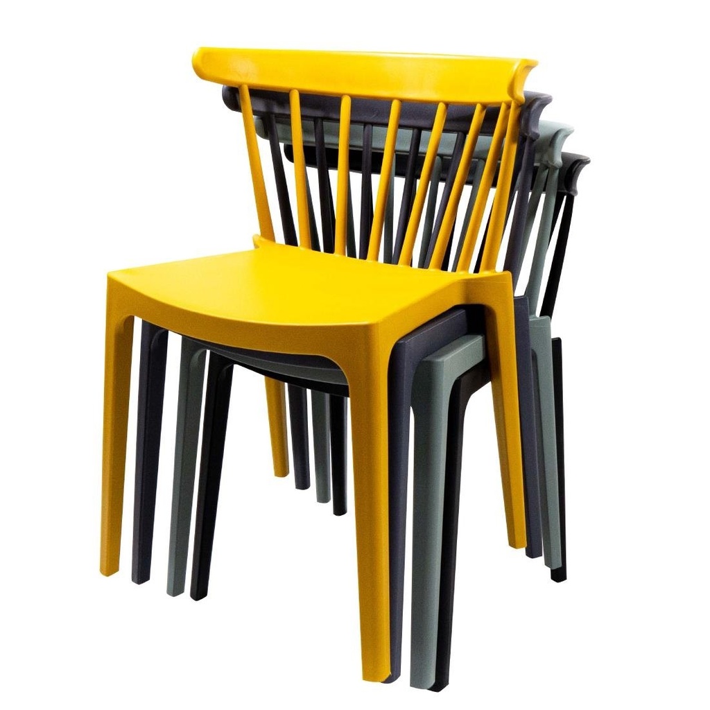 Chaises en polypropylène Windson jaune foncé (lot de 4)