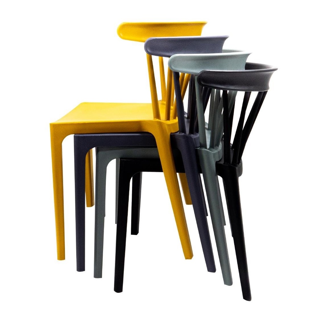 Chaises en polypropylène Windson jaune foncé (lot de 4)