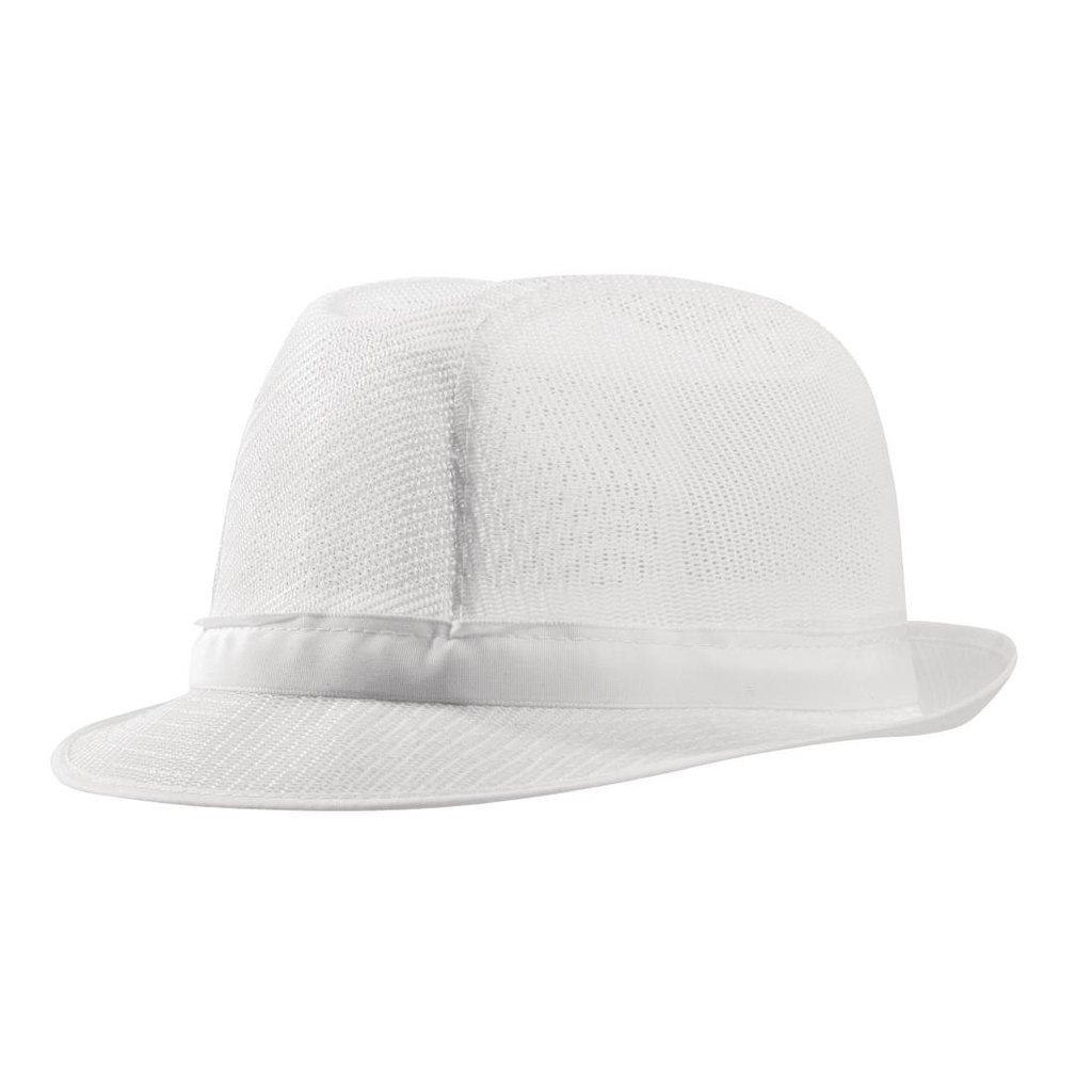 Chapeau Trilby blanc L