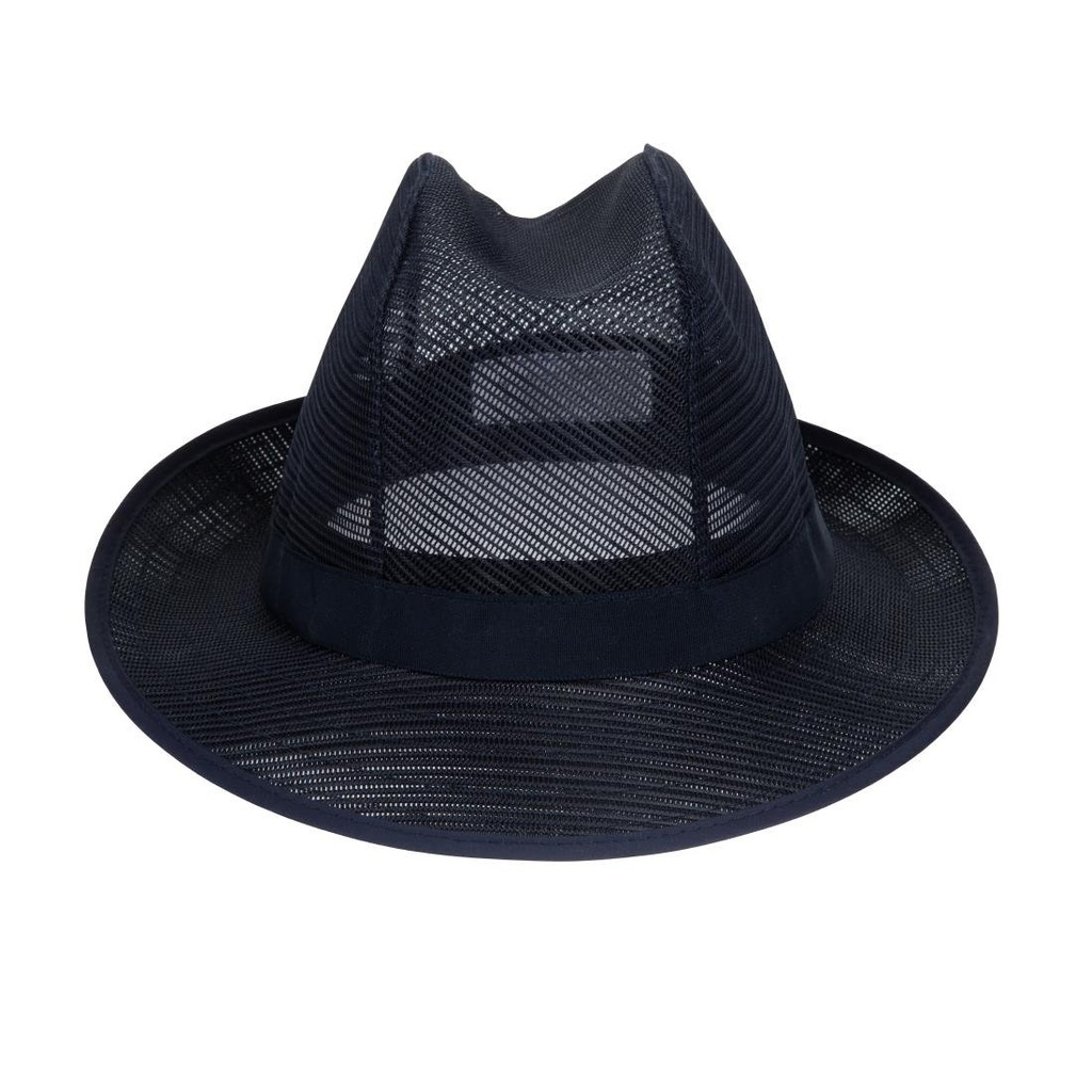 Chapeau Trilby bleu marine M