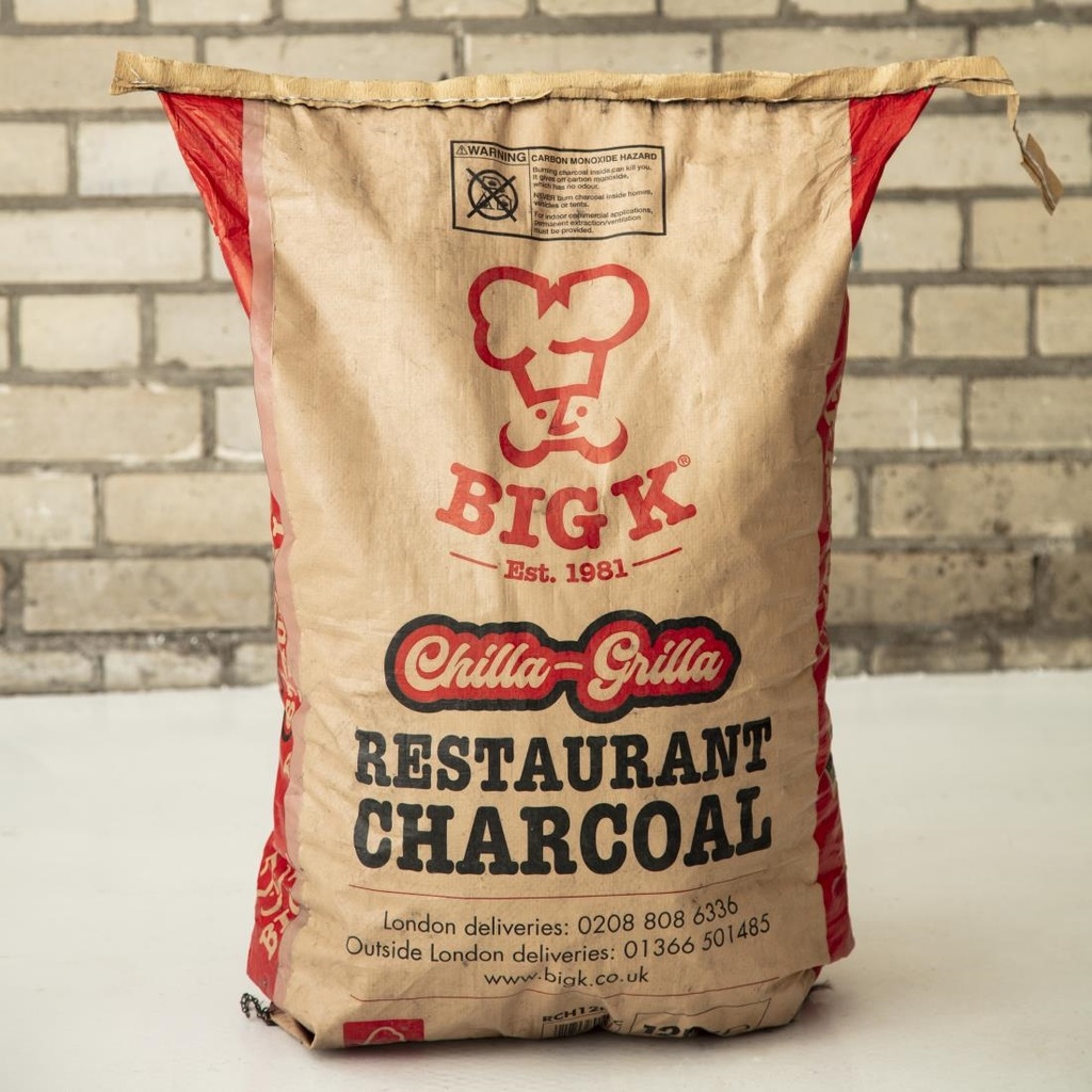 Charbon de bois naturel de restaurant Big K 12kg