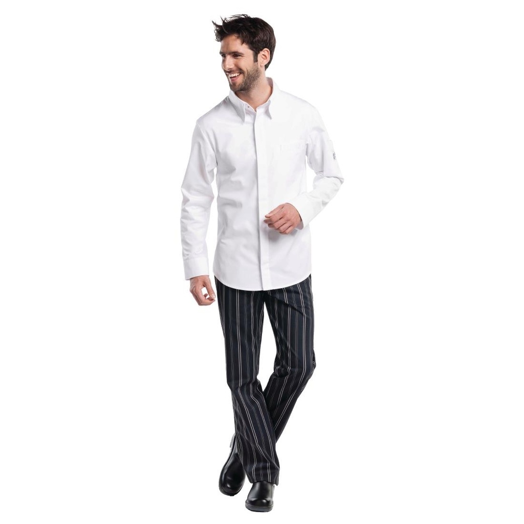 Chemise de cuisine Chaud Devant blanche S