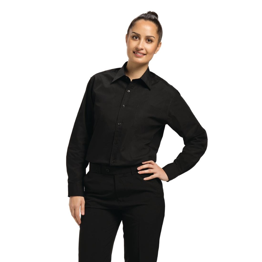 Chemise habillée mixte Uniform Works noire L