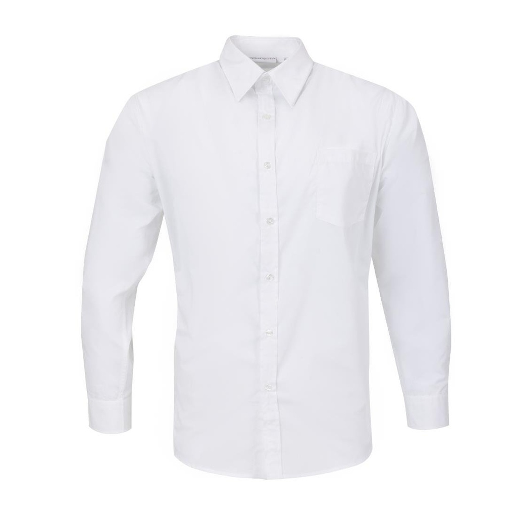 Chemise mixte Uniform Works manches longues blanche M